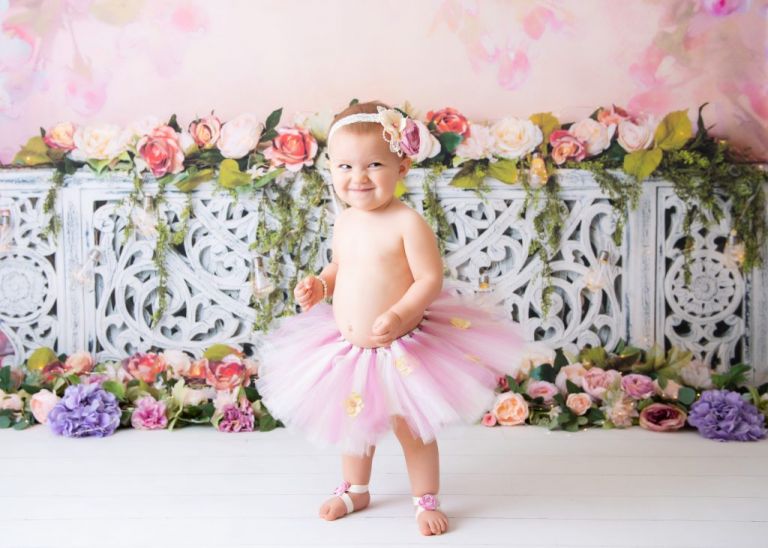 Cake Smash outfit girl for First Birthday photo, Lace baby dress Boho  Feathers | AmimamiDoll